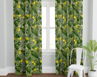 Citrus Curtains Etsy