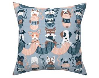 Pug Cushion Cover Personalised Dog Christmas Pillow Name Gift Puppy RD47