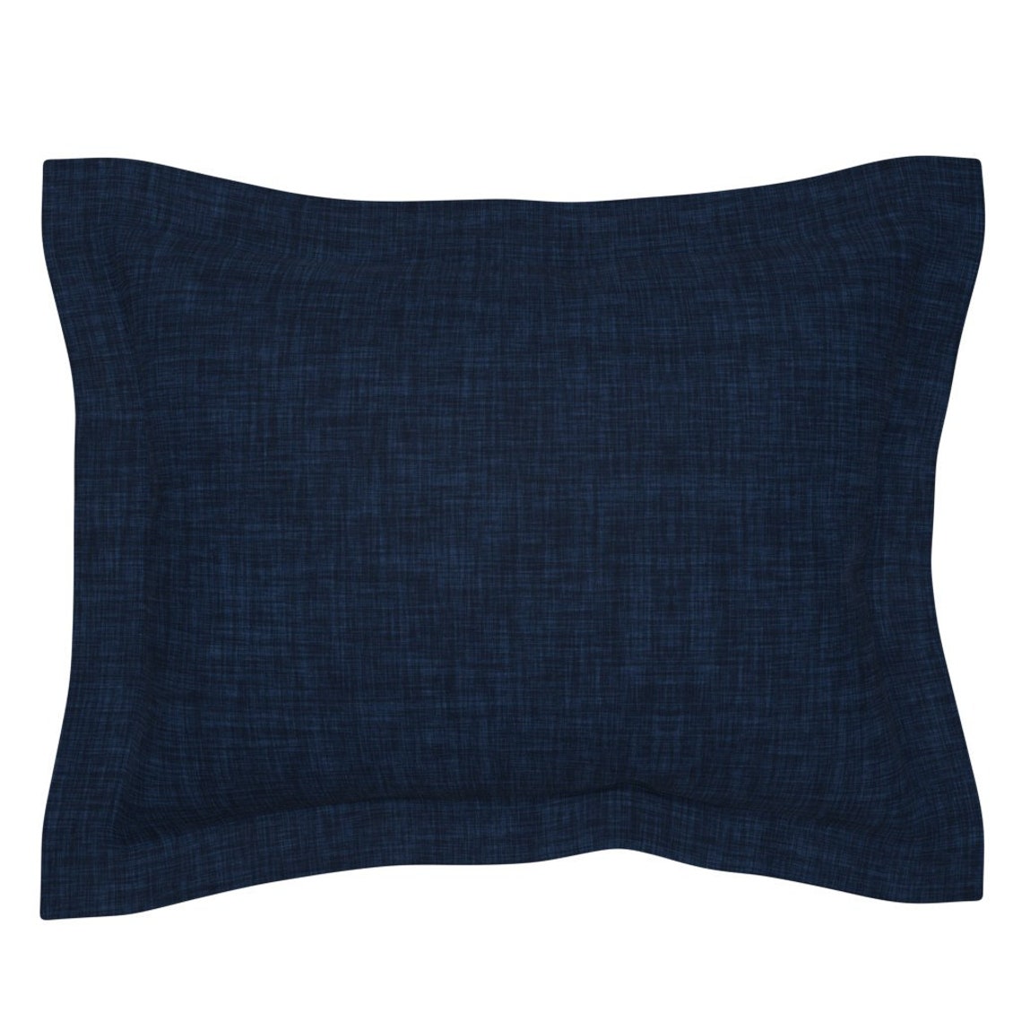 Navy Blue Pillow Sham Weathered Navy by ivieclothco Linen | Etsy