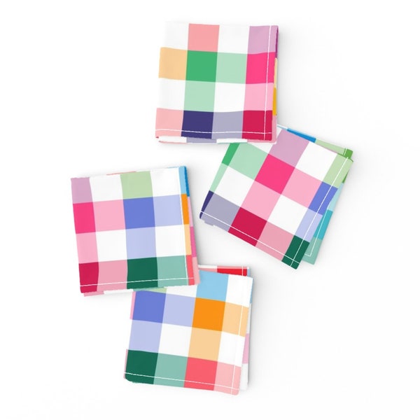 Gingham Napkins Etsy