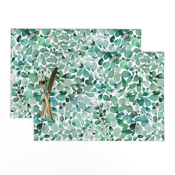 Eucalyptus Green Placemats Etsy