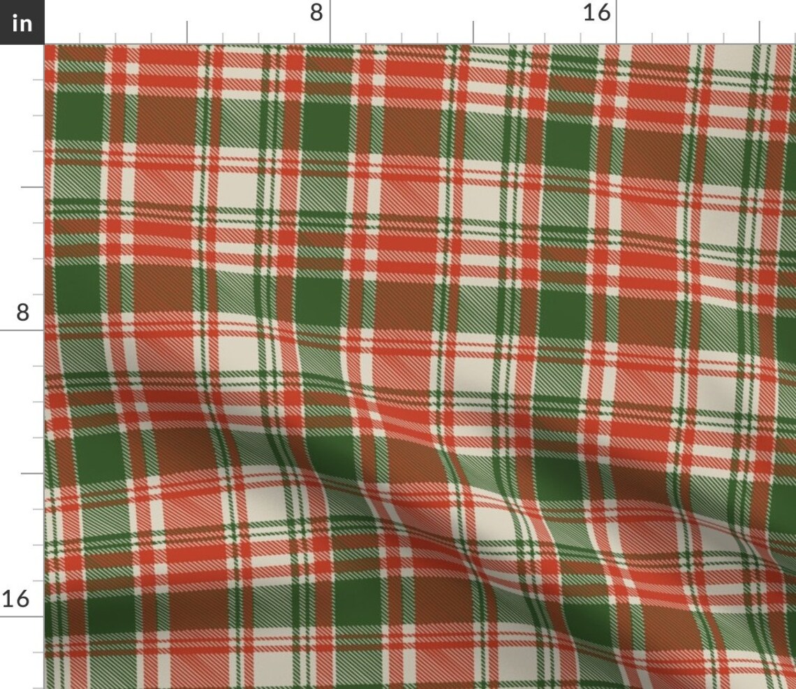 Rot Grün Karierte Servietten 2er Set Weihnachtsdeko von | Etsy