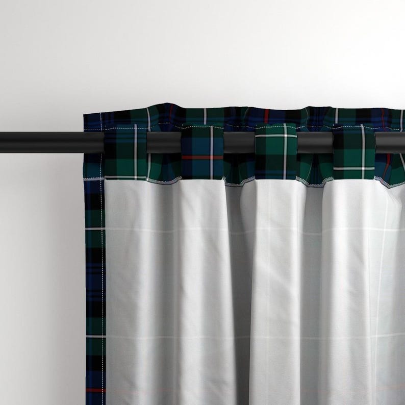 Blauer Tartan-Karo-Vorhang – Grüner Tartan-Vorhang, roter Tartan-Vorhang im schottischen Mackenzie-Stil – Mackenzie-Tartan von weavingmajor Bild 4
