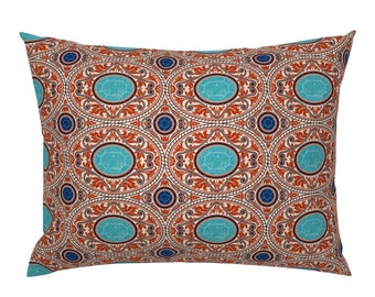 Table Runner Turquoise Renaissance Turkish Persian Victorian Cotton Sateen Table Runner Turquoise Renaissance Turkish Persian Victorian Cotton Sateen