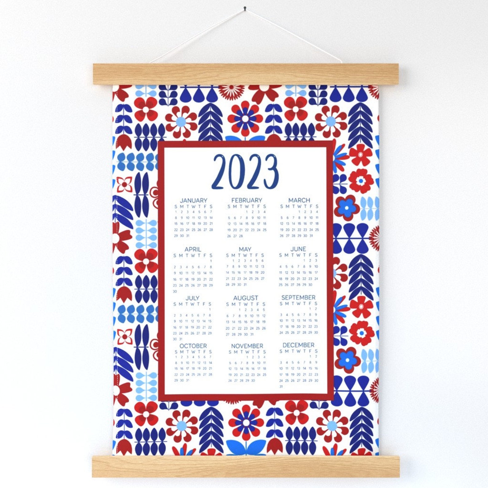 2023 Calendar Wall Hanging 2023 Calendar Scandi by Etsy