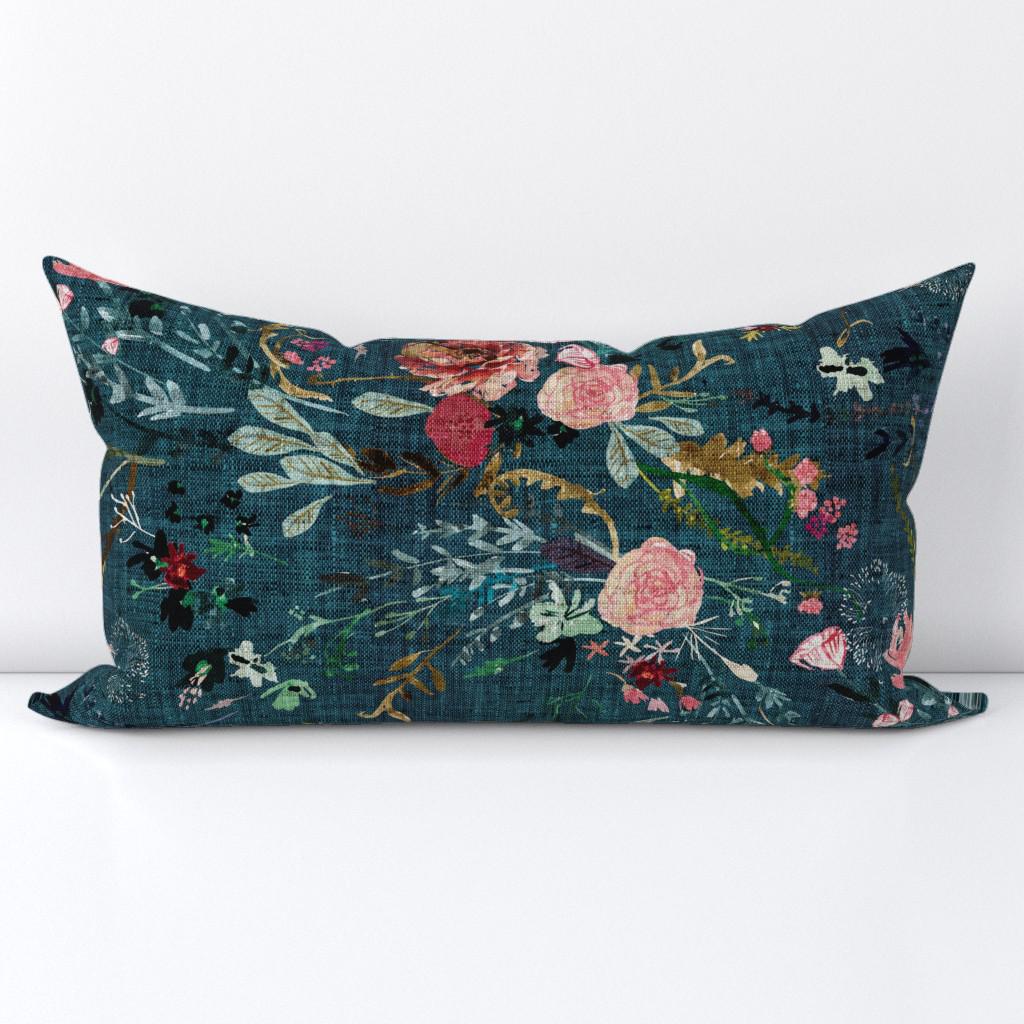 Estilo Rústico Juego De 2 Fundas De Almohada Bohemias Vintage - Estilo Alfombra Persa En Lino Y Algodón 20x12 Pulgadas Decoración Hogar Rústica