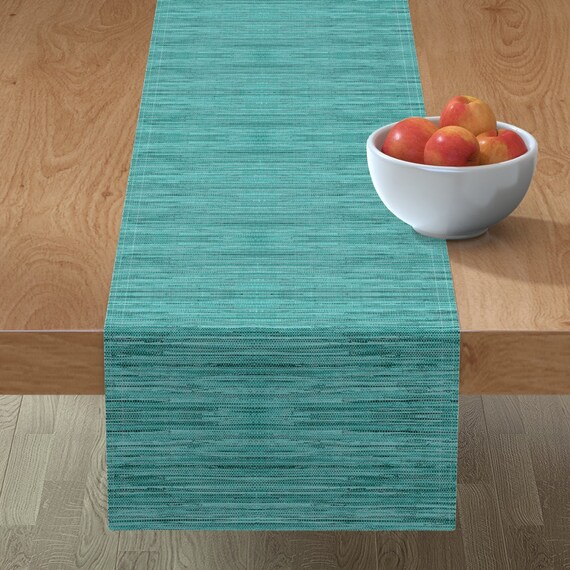 Coastal Table Runner Grasscloth by Etsy
