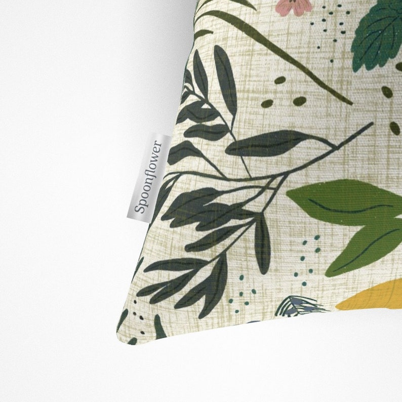 Spoonflower Birds Lumbar Pillow
