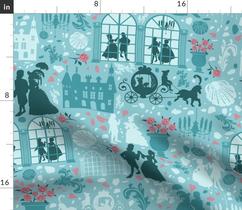 Parisian Shabby Chic 18x18 Square Throw Pillow by Spoonflower Rococo 1700s Aristocrats by ksharpstudio Baroque Palace Throw Pillow