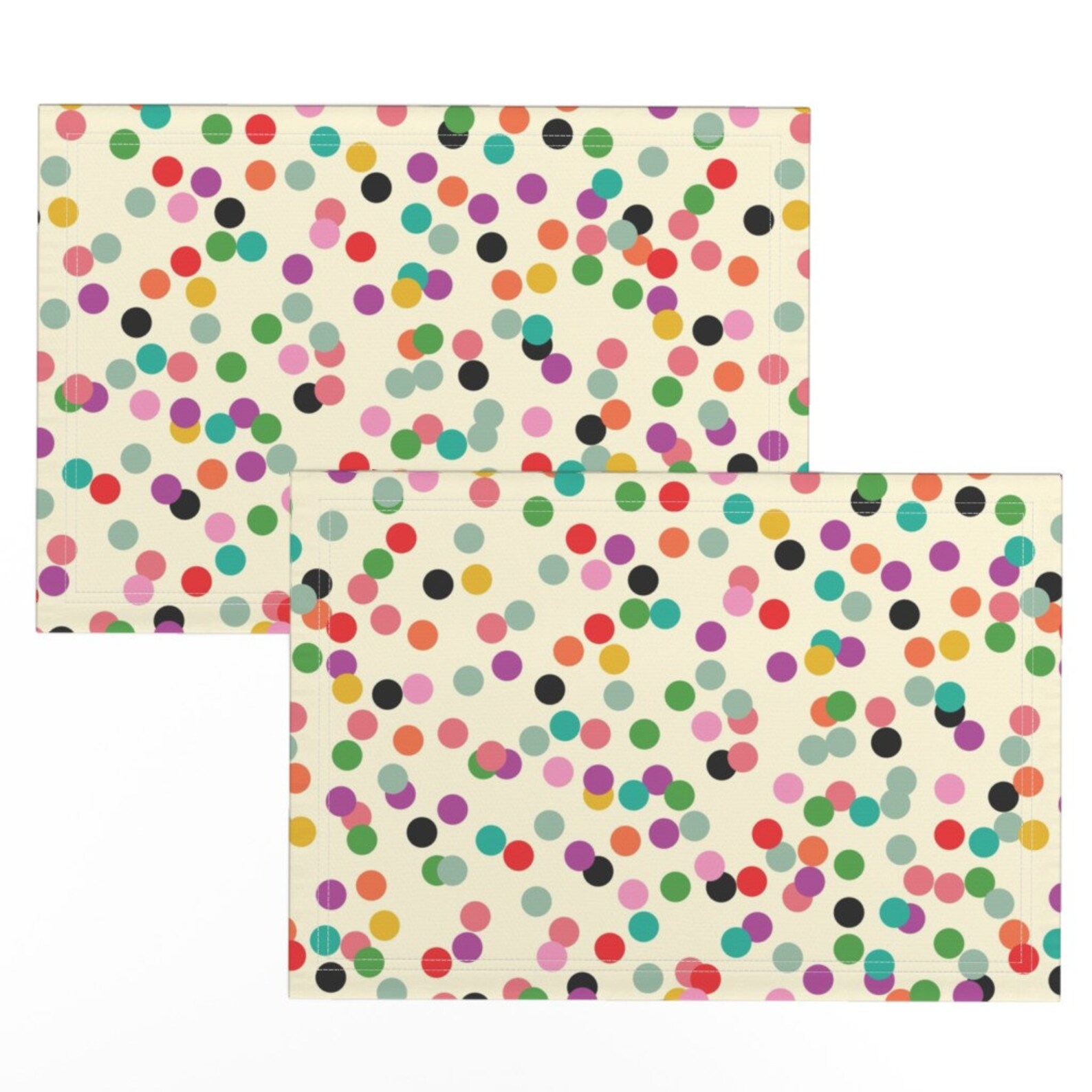 Mod Confetti Placemats set of 2 Confetti by Michellenilson Etsy