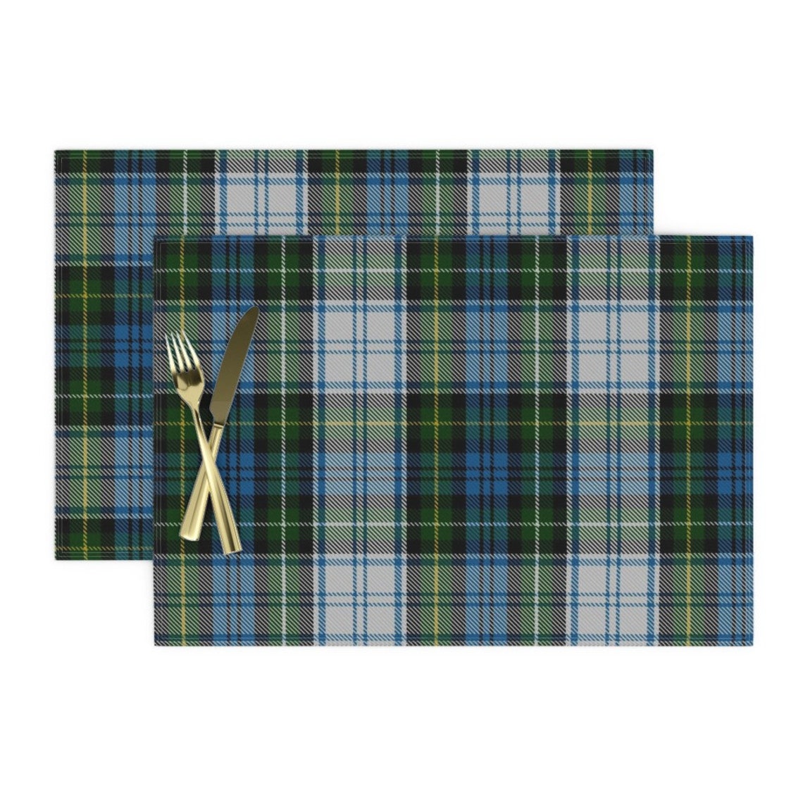 Tartan Placemats Set of 2 Campbell Dress Tartan by Etsy