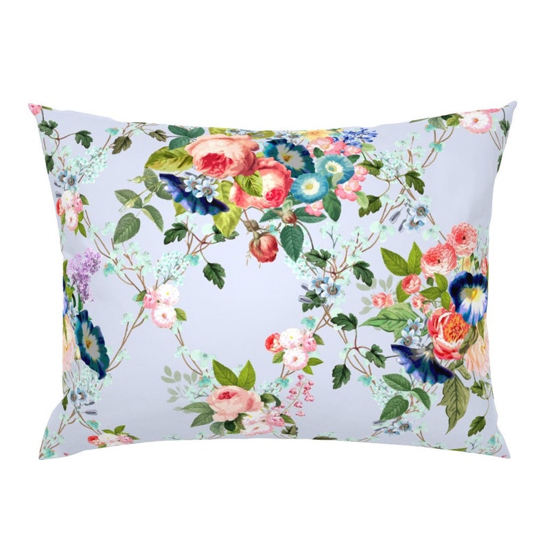 English Rose Garden Pillow Sham Chintz by Pattern_garden Etsy