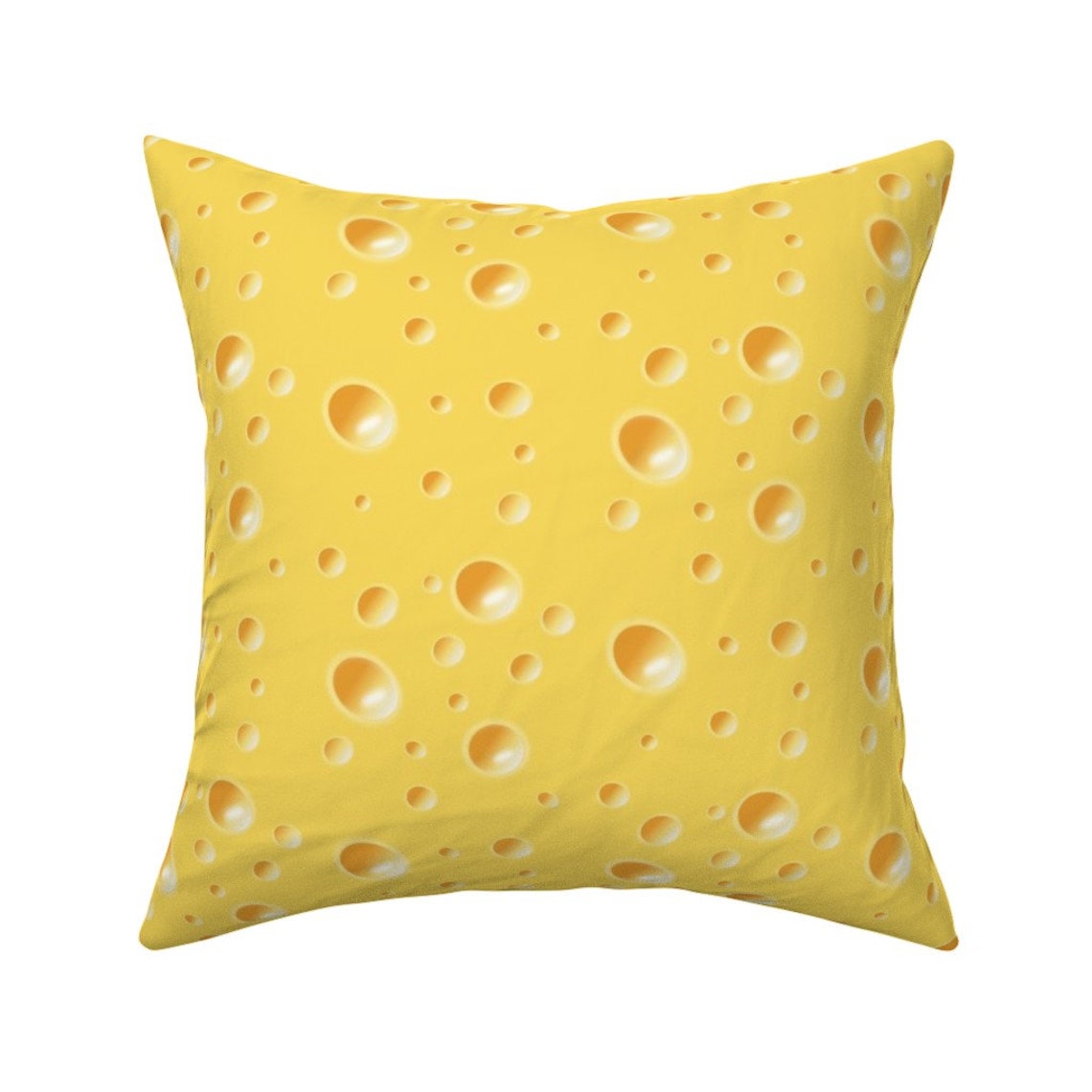 Cheese Throw Pillow Swiss Cheese Texture by Inspirationz Etsy