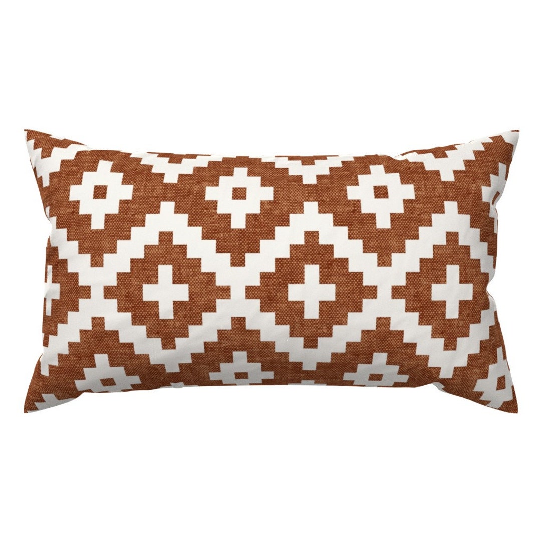 Southwestern Boho Accent Pillow Ginger Geometric by Littlearrowdecor ...