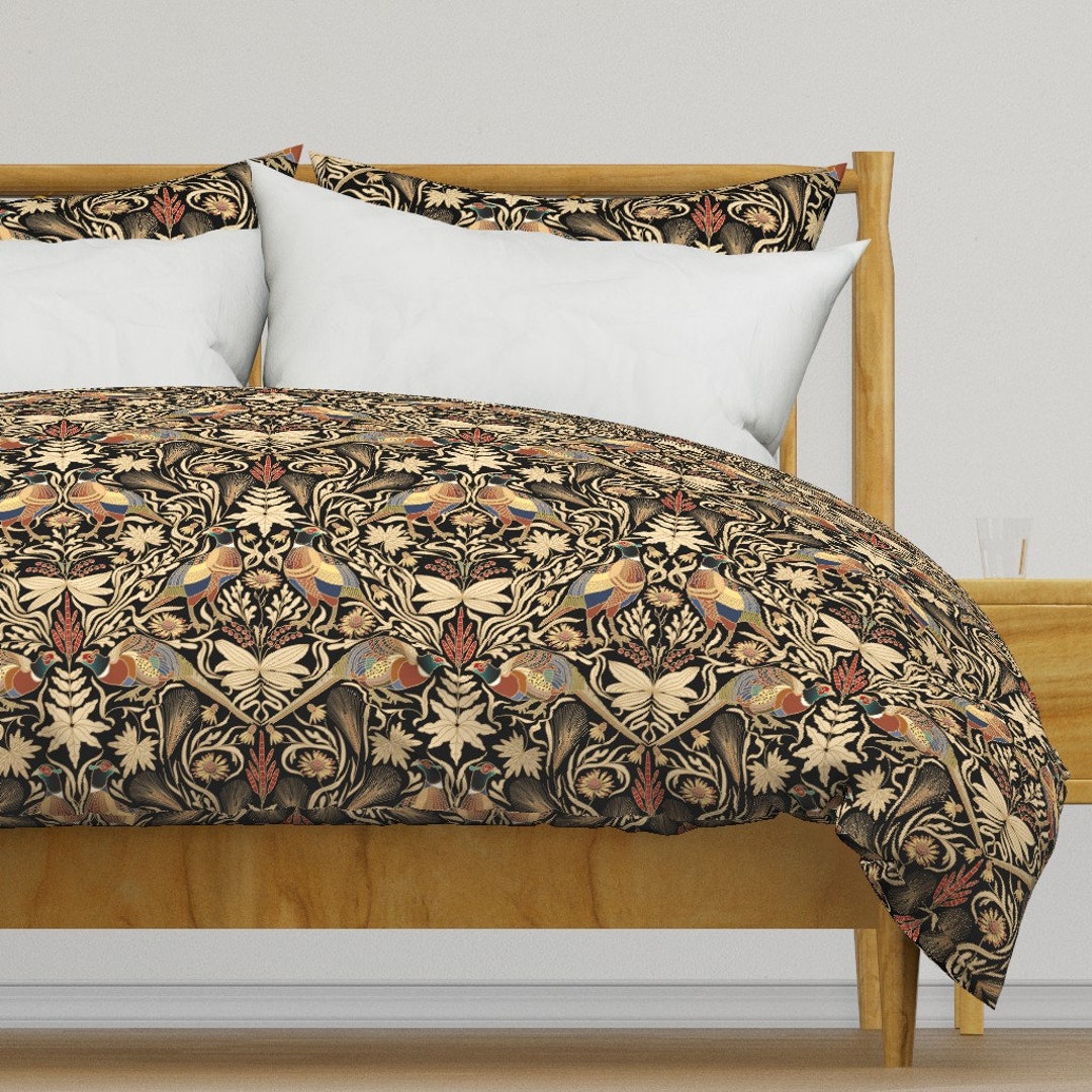 Pheasants Bedding Pheasants by Boszorka Birds Botanical Floral Wildlife