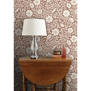 Rustic Farmhouse Non-Pasted Wallpaper Floral Cottagecore Cabincore - Cabincore Floral by little_forest_atelier Wallpaper by Spoonflower image 7