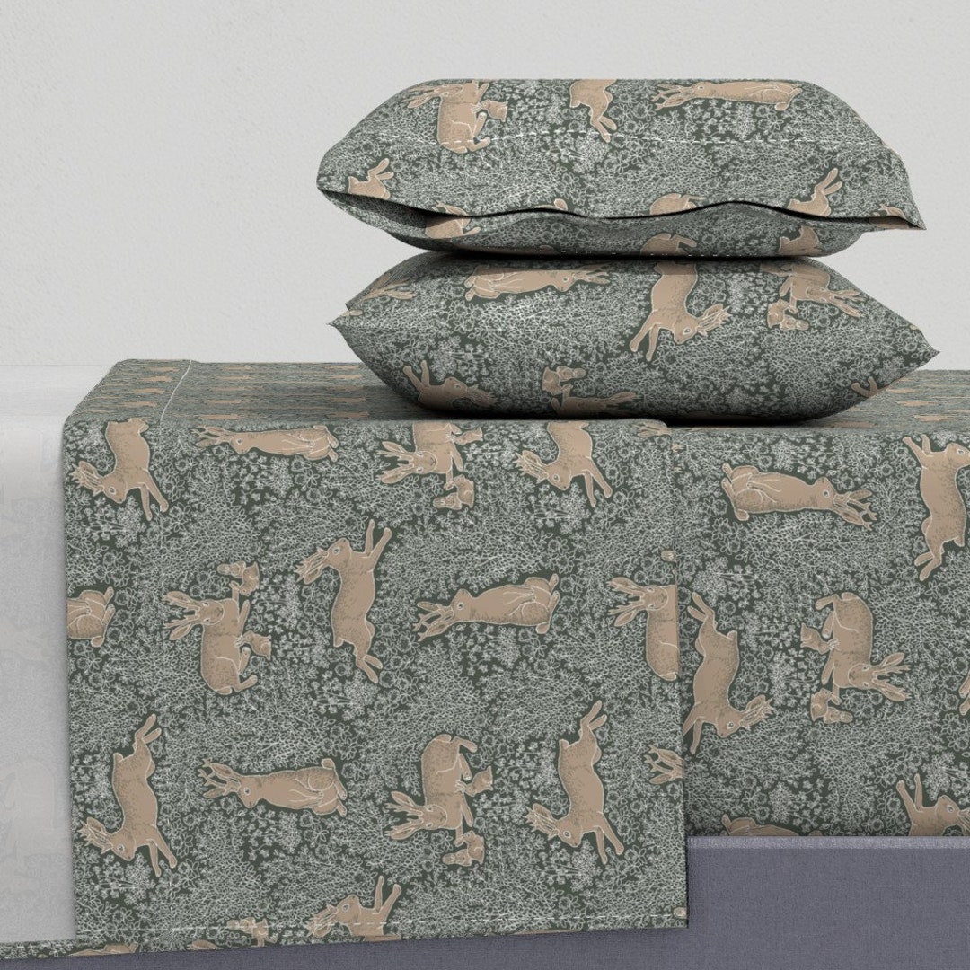 Cryptid Sheets Jackalope Forest by Simut Woodland Neutral Fairytale ...