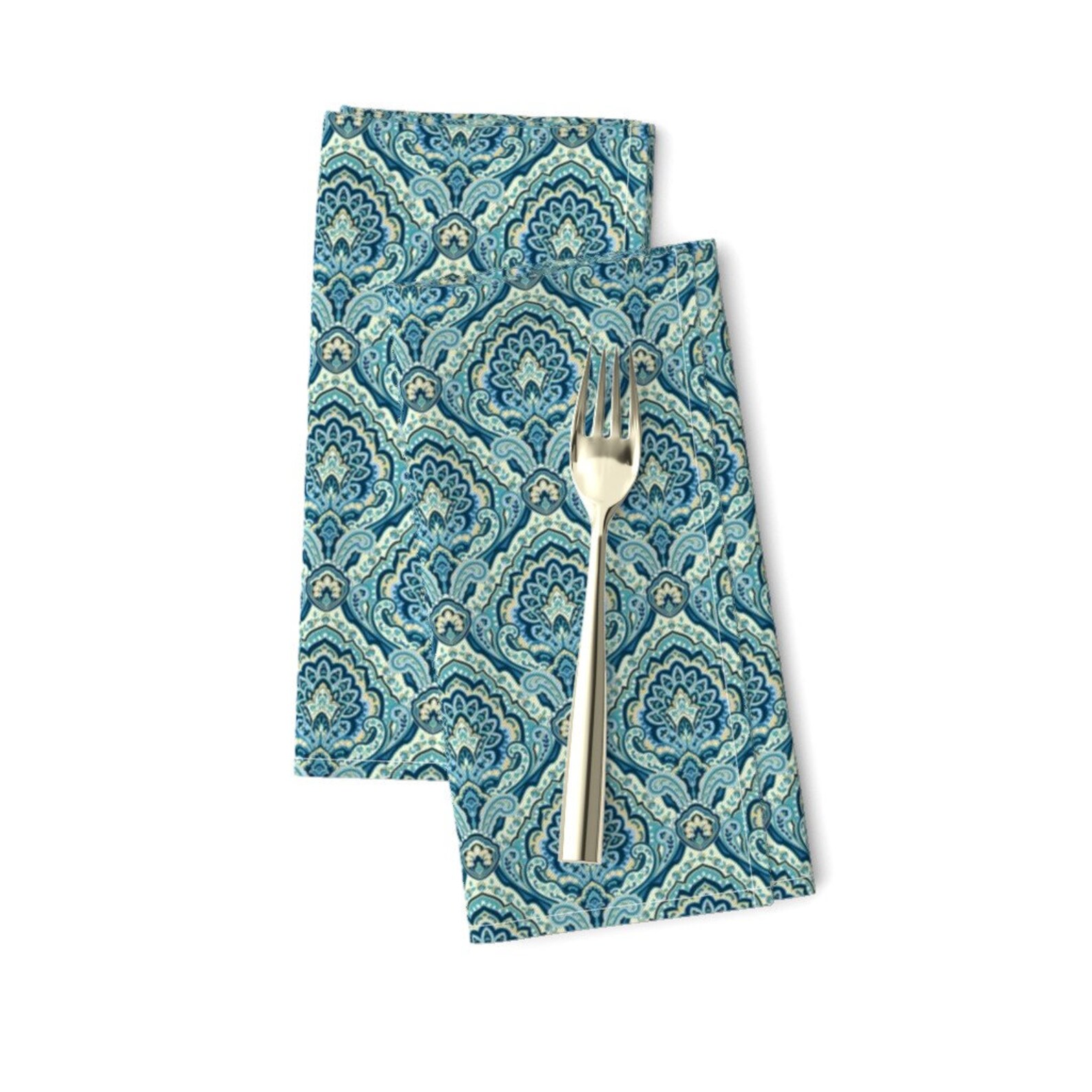 Damask Dinner Napkins set of 2 Paisley Damask by Etsy