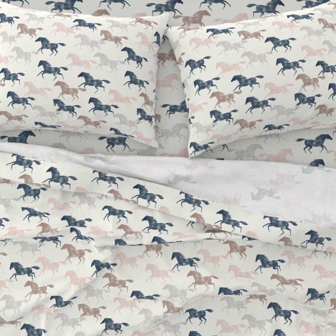 Western Horses Sheets Pastel Wild Horses by Littlearrowdecor Etsy