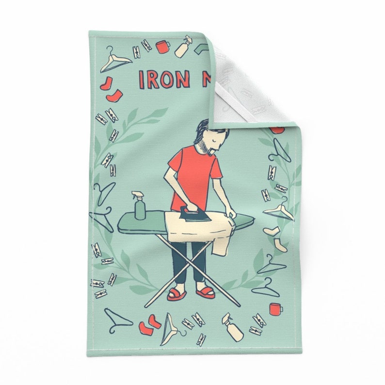 Dad Joke Tea Towel Iron Man Tea Towel by Ceciliamok Etsy