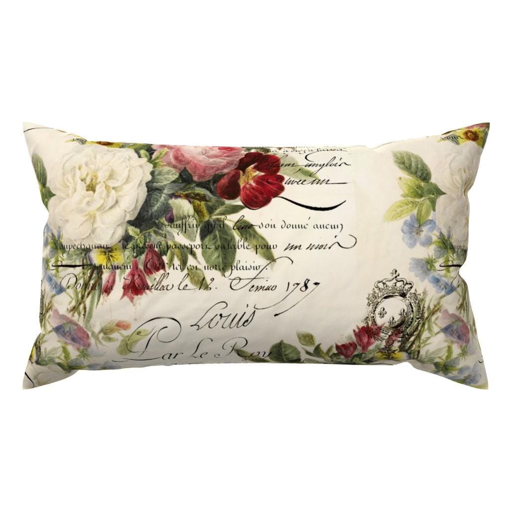 Taie d'oreiller nouveau porcelaine naturel 60 x 60 cm signée Coquecigrues
