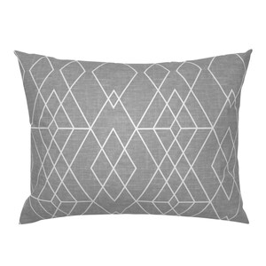 Kollektionen mit Weißes graues Diamant Kissen - GitterStruktur Grau von