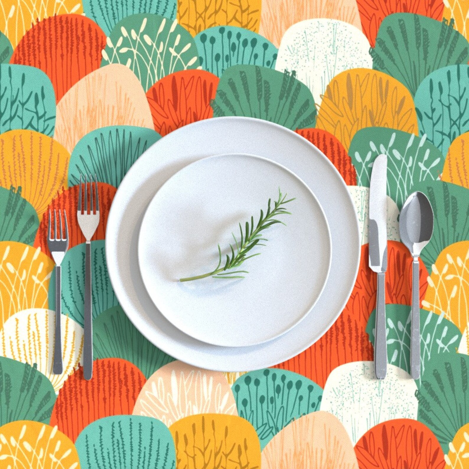 Abstract Wild Grass Tablecloth Wildgrasses by blooming_sally Etsy