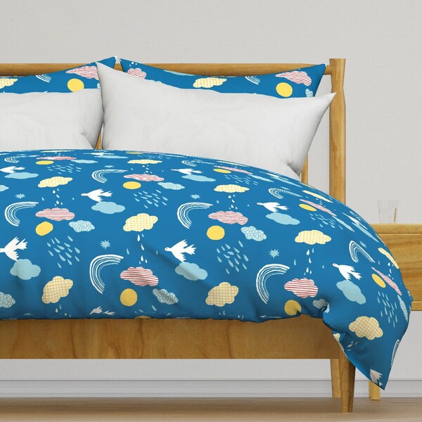Blue Birds Bedding Etsy