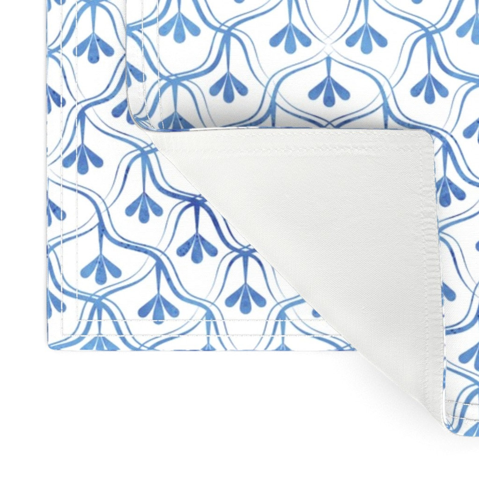 Blue And White Placemats Set of 2 Blue Christmas by Etsy