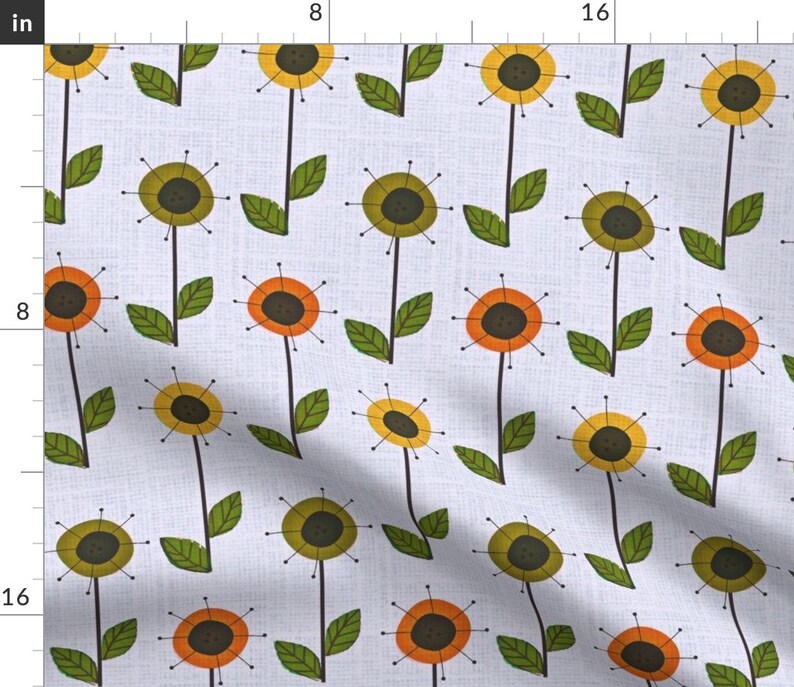 Grey Gray Olive Mod Cotton Sateen Table Runner by Spoonflower Orange Table Runner Mid Century Modern Flower Garden 2 by franbail