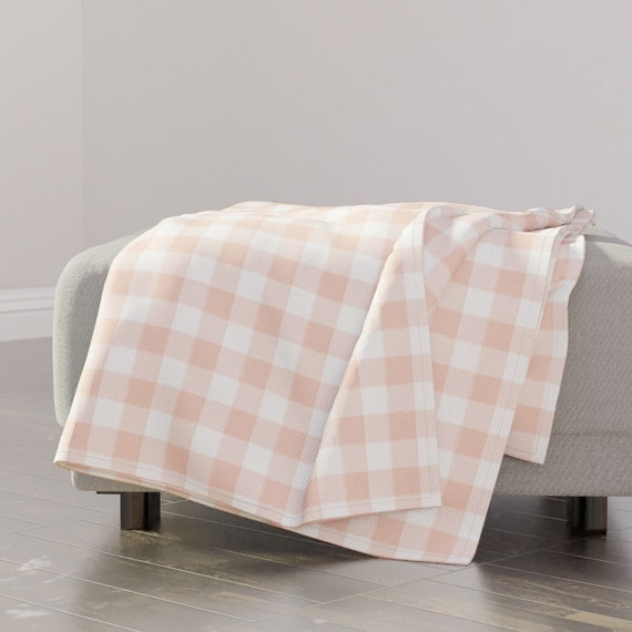 pink gingham blanket