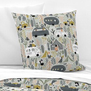 Gnomes Bedding - Gnome Nomads by amy_maccready - Camper Van Desert Camping Folklore Cotton Sateen Duvet Cover OR Pillow Shams by Spoonflower image 3