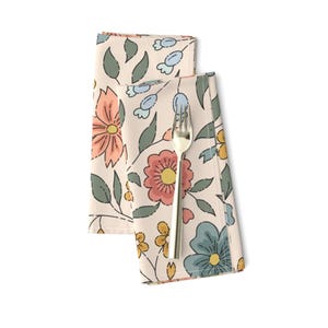 Cottagecore Floral Dinner Napkins (Set of 2) - Handmade in USA