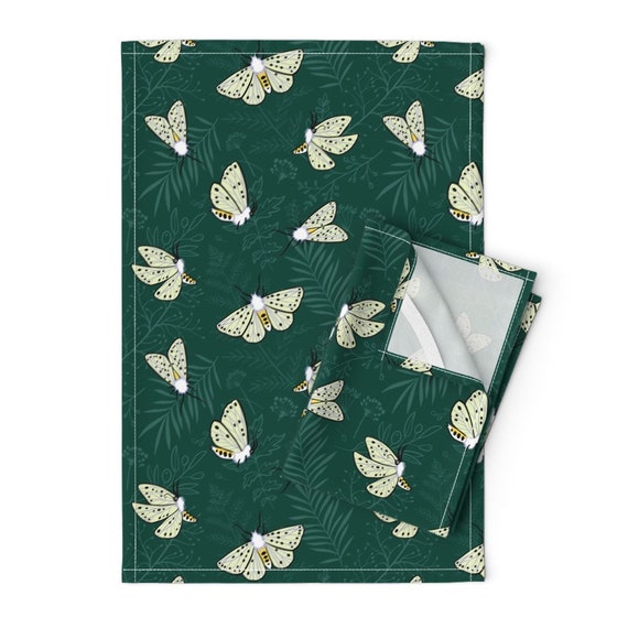 Butterfly Organic Cotton and Linen Kitchen Towel