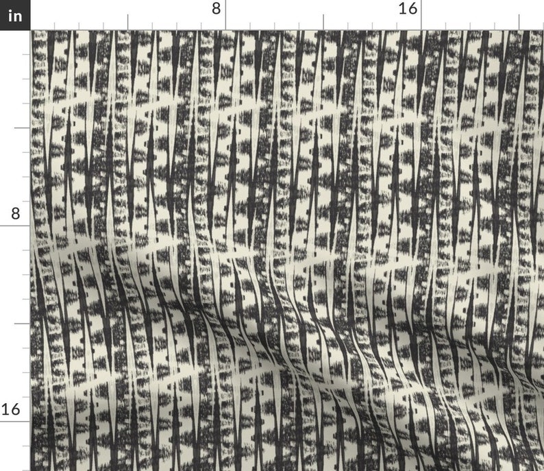 Ikat Duvet Cover Black & Cream Abstract by bohemiangypsyjane Etsy