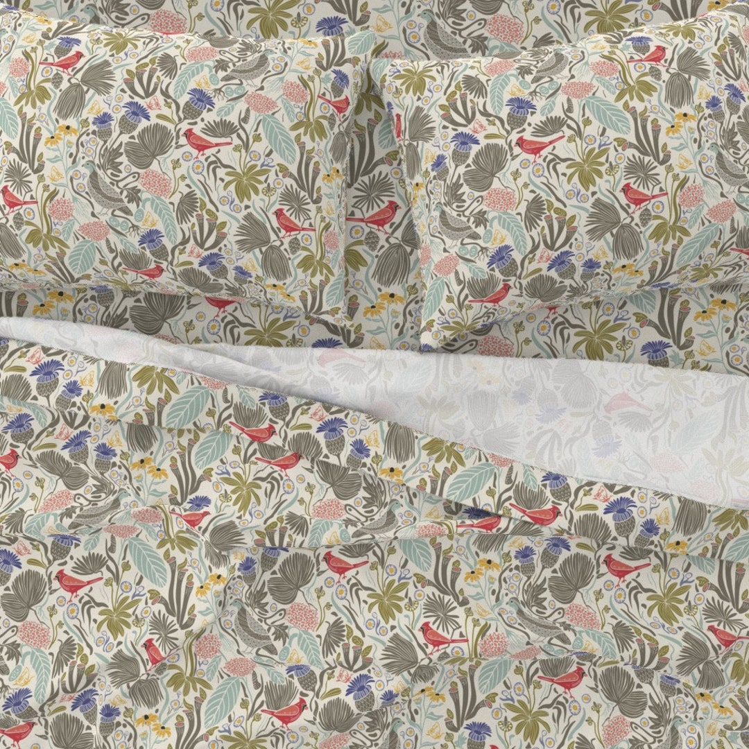 North Carolina Sheets Peck and Plume by Katie_hayes Flora Etsy