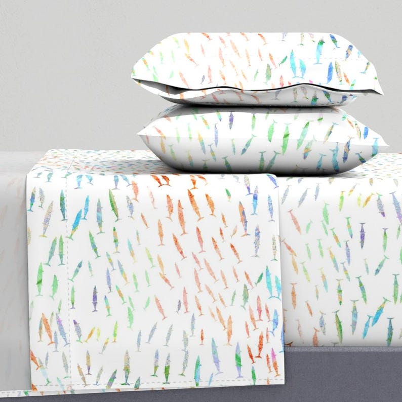 Watercolor Fish Sheets - Pelagic Fish by Kadyson - Nautical Underwater ...