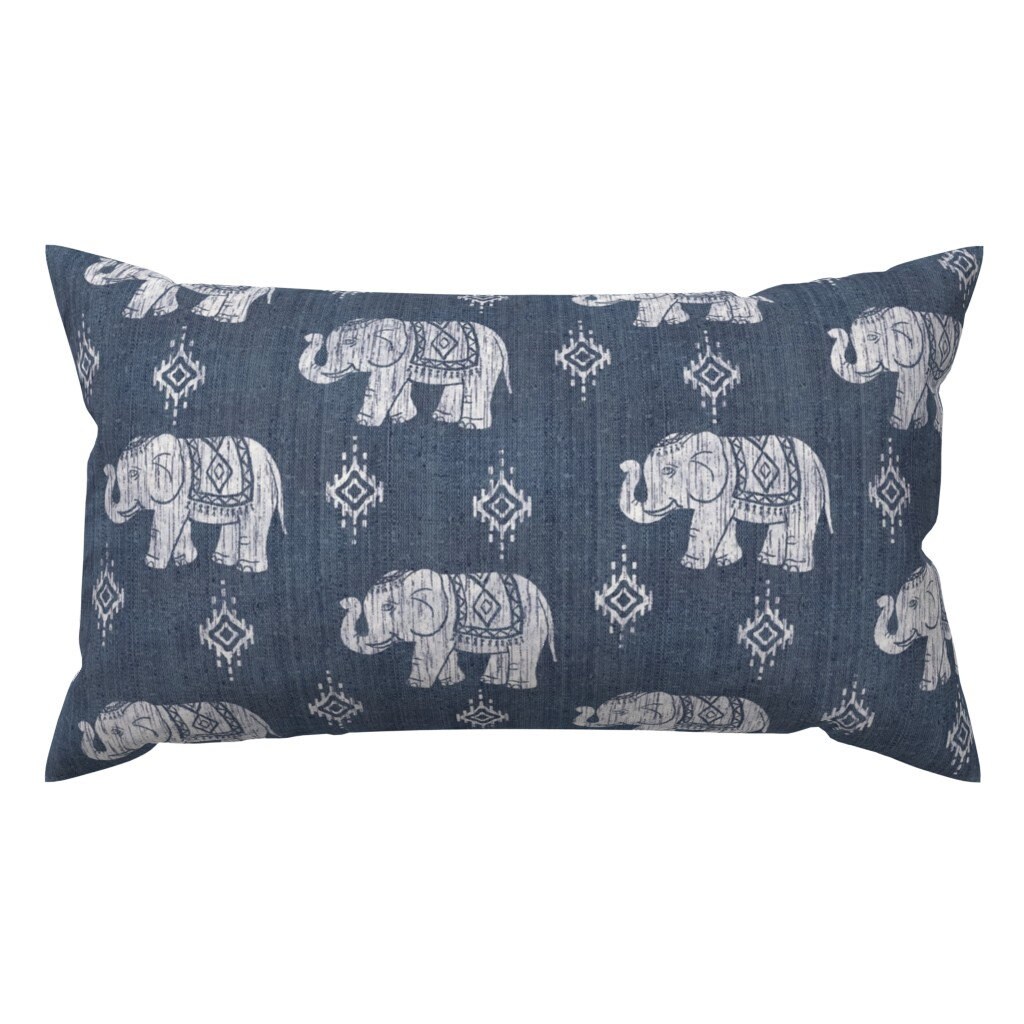 elephant print throw pillows