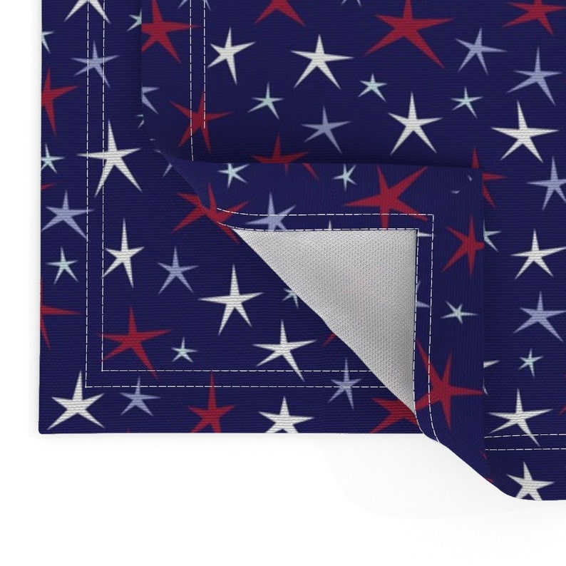 Fourth of July Placemats set of 2 Patriotic Stars by Etsy