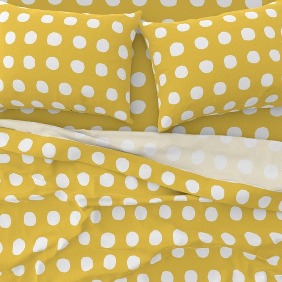 Polka Dot Sheets Jumbo Dots in Yellow 