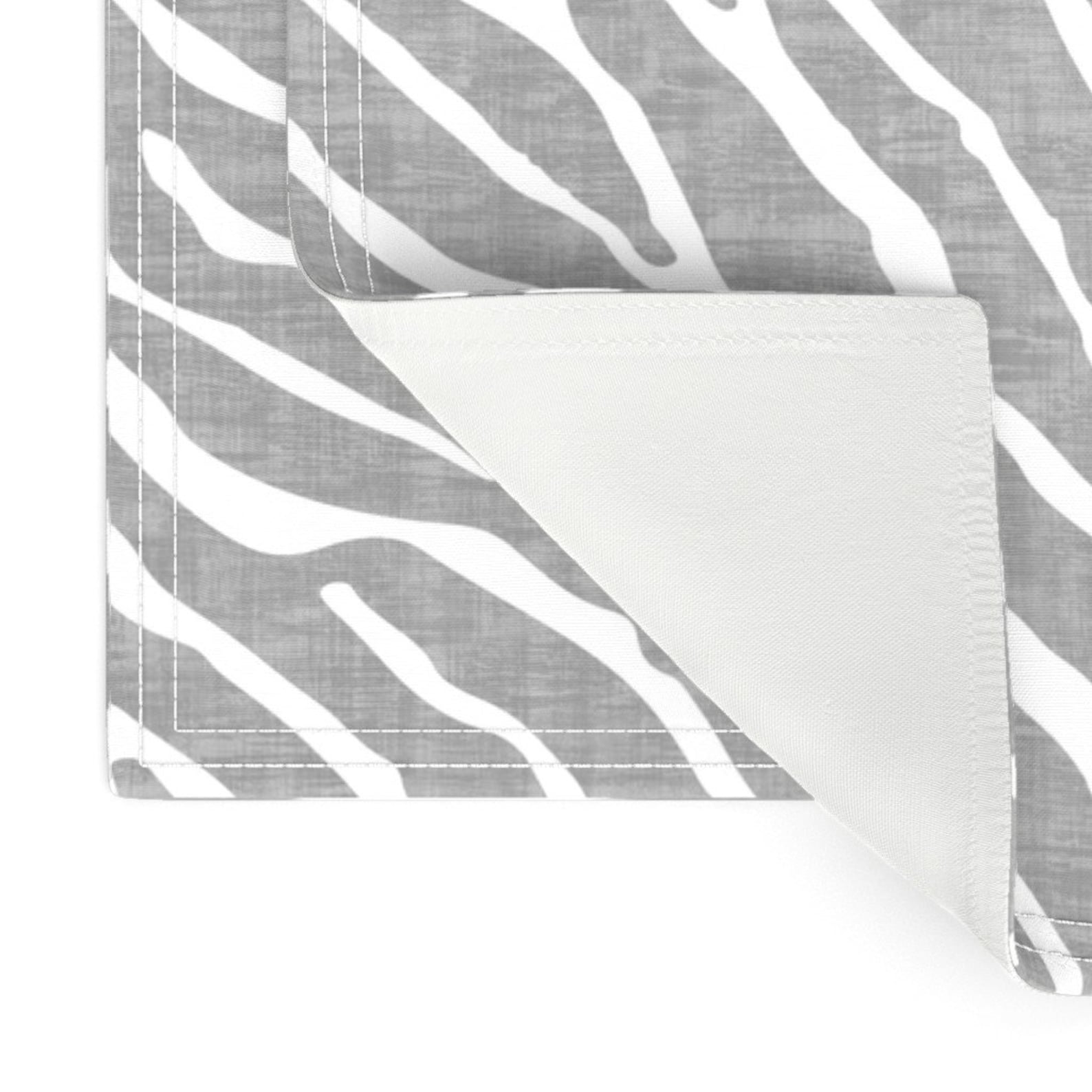 Animal Print Placemats Set of 2 Zebra Texture by kimsa Etsy