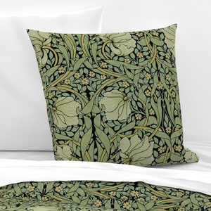 Victorian Floral Bedding Pimpernel by peacoquettedesigns Vintage Style Damask Cotton Sateen Duvet Cover OR Pillow Shams by Spoonflower image 3