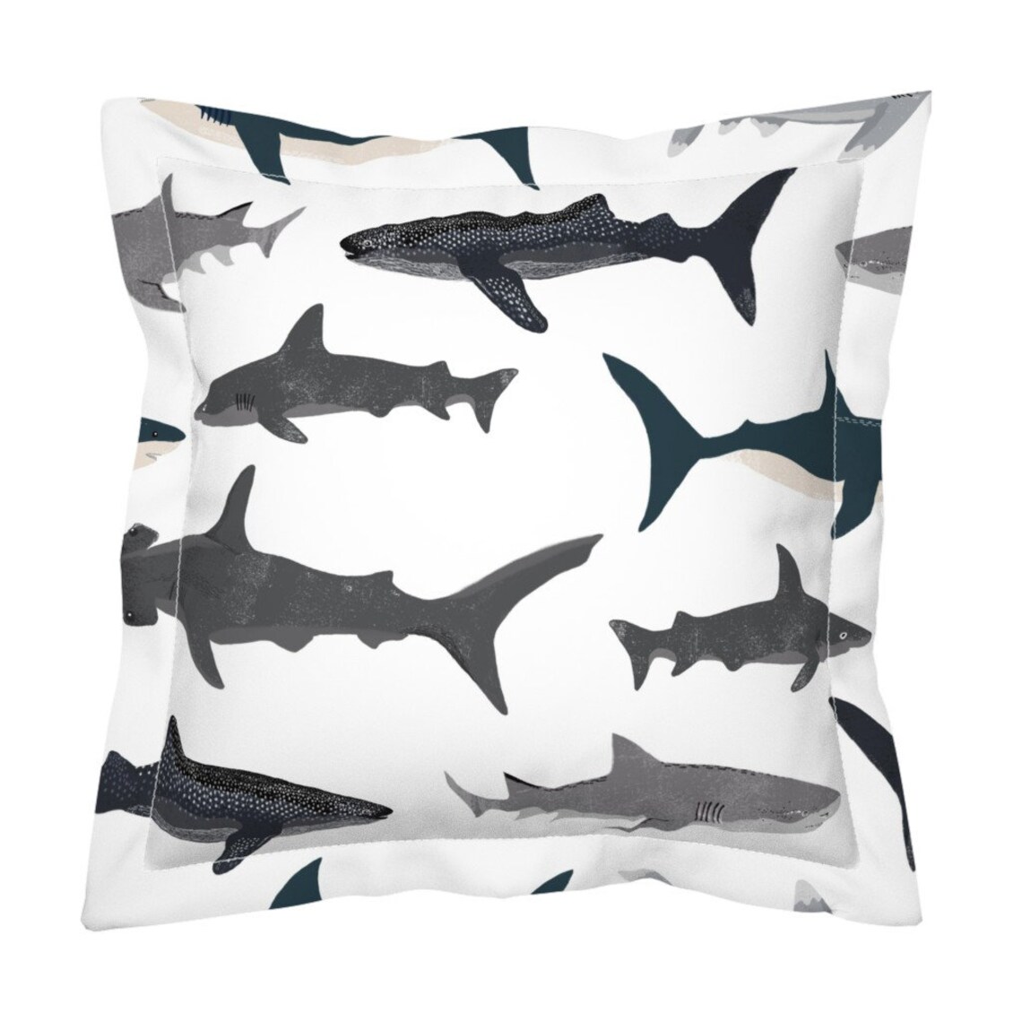 Sharks Pillow Sham Sharks Extra Large by Andrea_lauren Etsy
