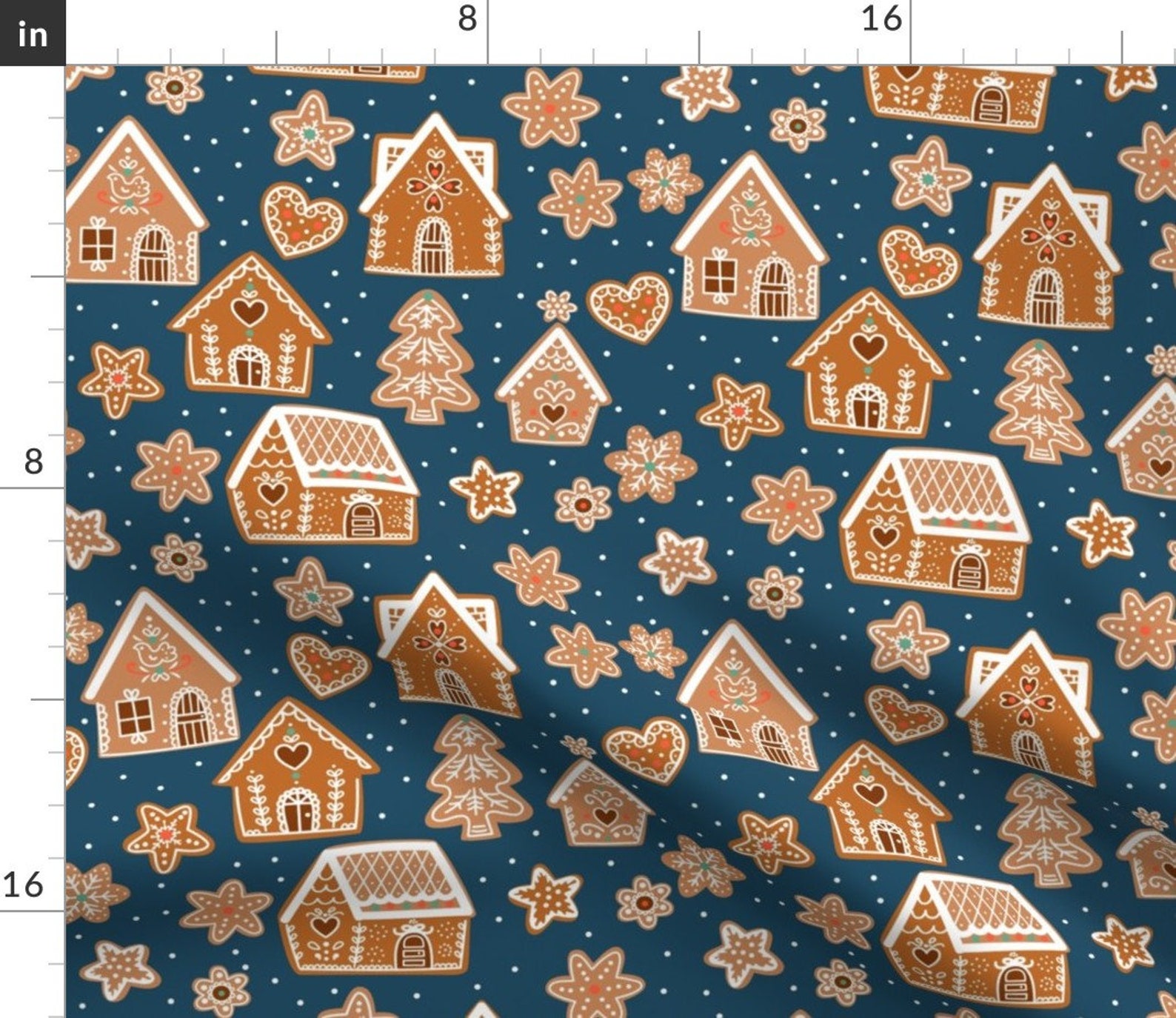 Gingerbread House Cocktail Napkins Set of 4 Gingerbread | Etsy