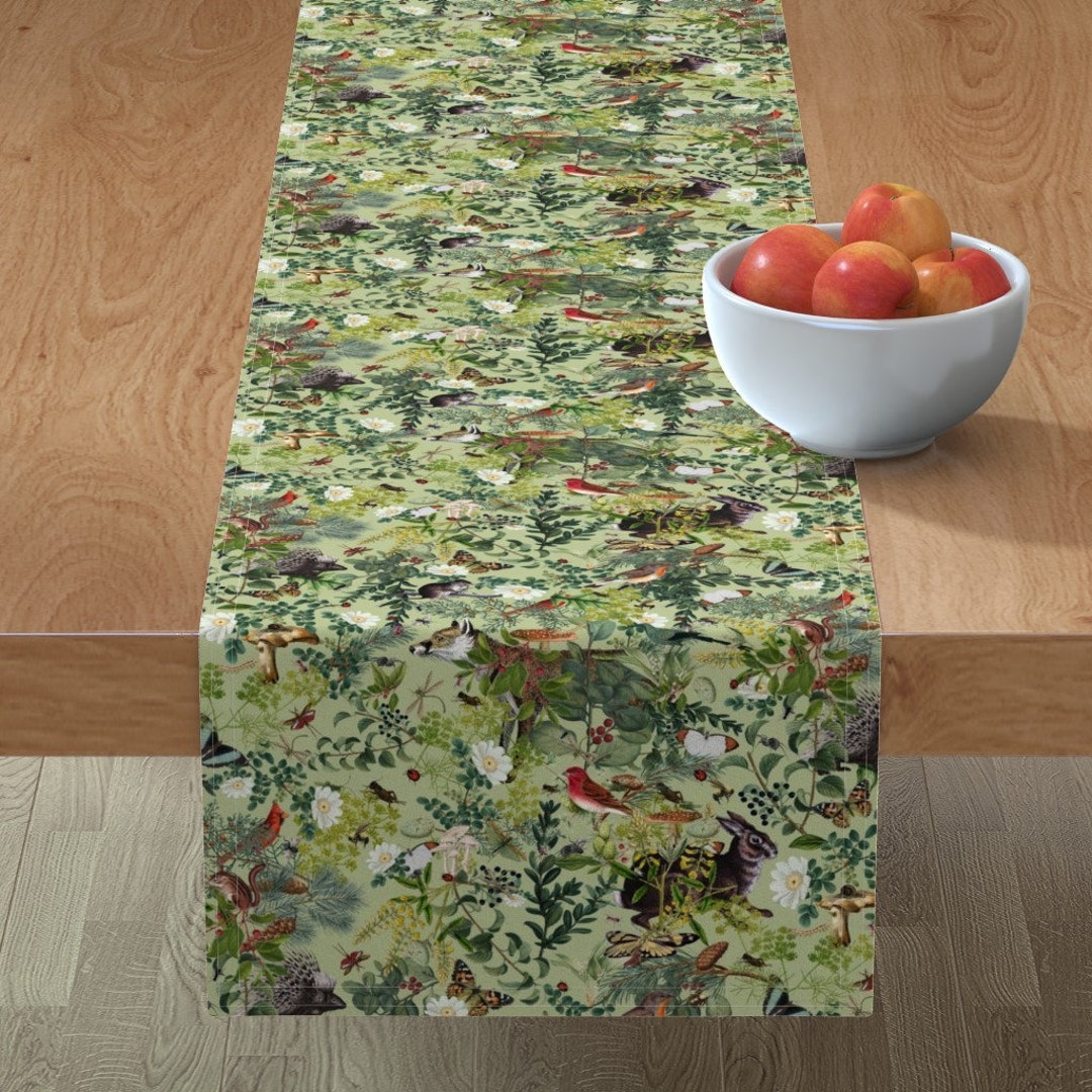 Woodland Table Runner Woodland Wonderland by Etsy