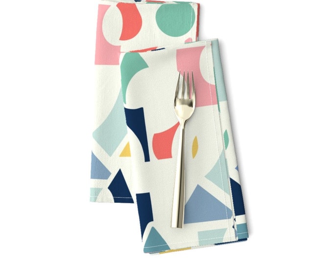 Decoupage Napkins, 6.5 X 6.5, Bright Abstract Napkin, Scrapbooking