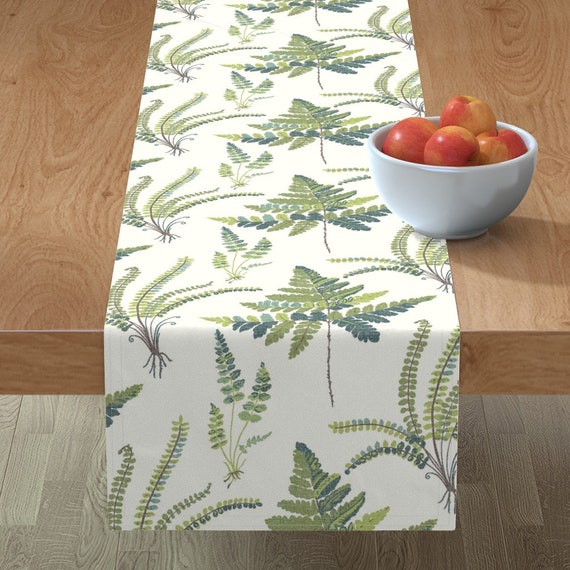 Painting by wren/_leyland Mid Century Modern Table Runner Abstract Minimalism Art Cotton Sateen Table Runner by Spoonflower Plateau