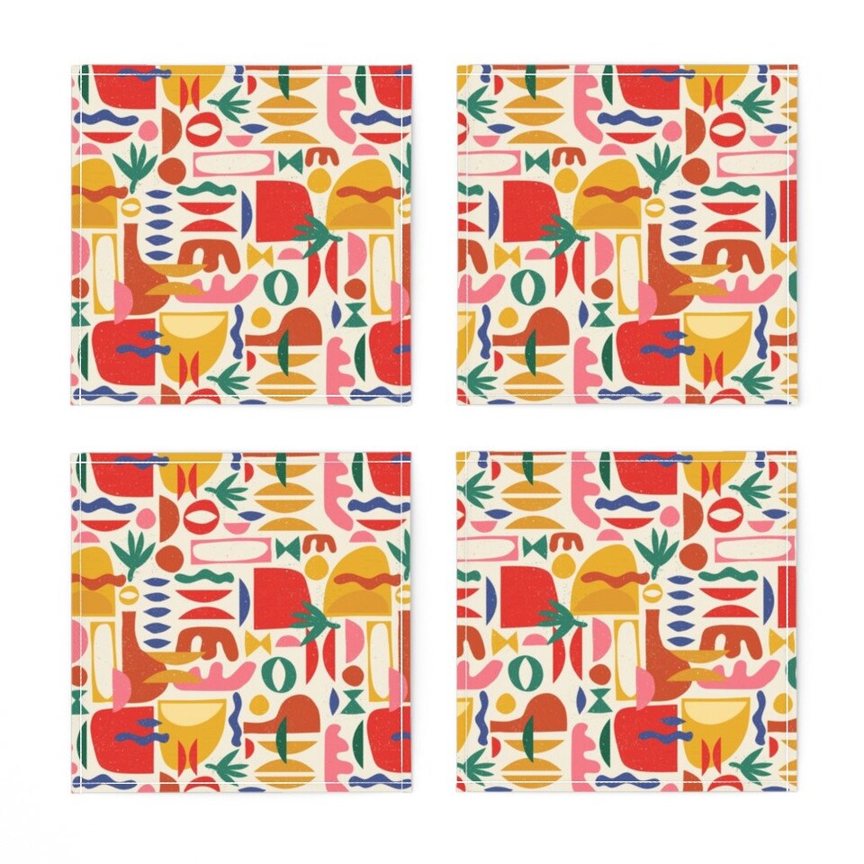 Discover Bright Mid Century Cocktail Napkins