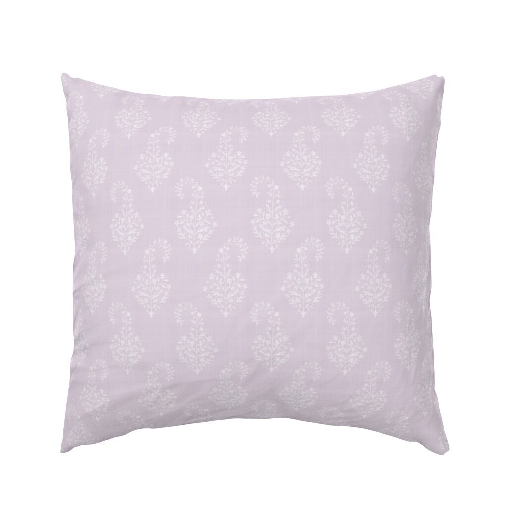 Purple Pillow Sham Woven Painted Paisley Lilac by Etsy