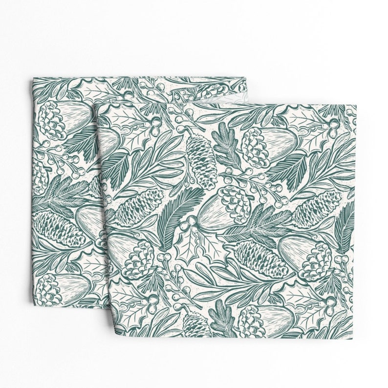 Spoonflower Woodland Table Runner